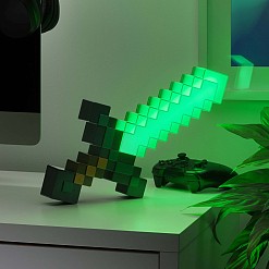 Lampe Minecraft en forme d'épée de diamant