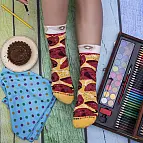 Chaussettes à pizza : originales et confortables