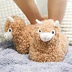 Chaussons en forme de lama