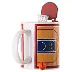 Tasse de basket-ball avec panier et ballon