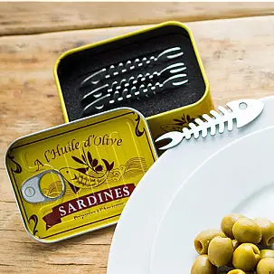 Fourchettes apéritif boîte à sardines