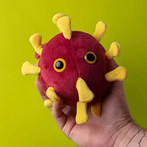 Une peluche originale en forme de coronavirus