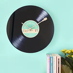 Horloge murale disque vinyle