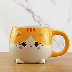 Tasse en forme de chat