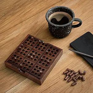 Jeu de Sudoku en bois