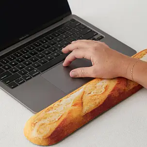 Repose-poignets de clavier en forme de baguette