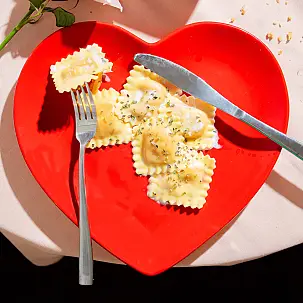 Assiette en forme de cœur