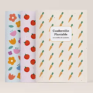 Cuaderno plantable con semillas