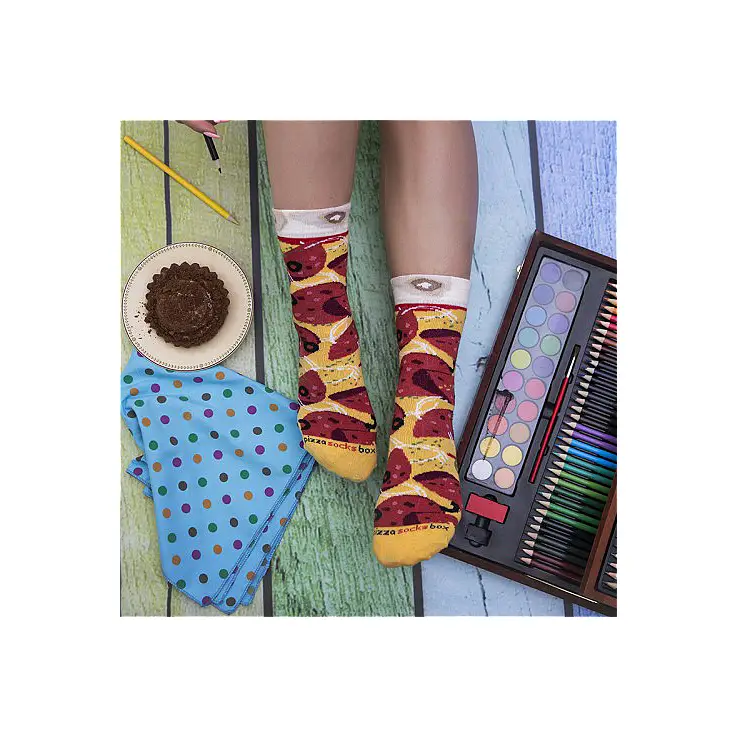 Chaussettes à pizza : originales et confortables