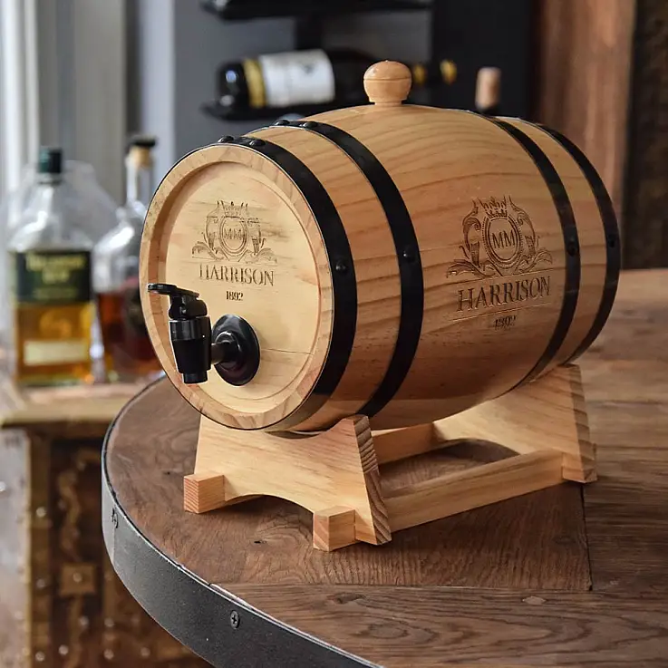 Tonneau en bois pour servir le vin ou le whisky