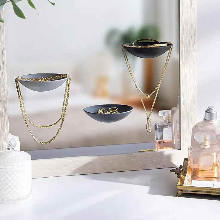 Organisateurs de bijoux et accessoires pour miroirs