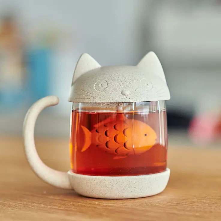 Infuseur intégré en forme de poisson