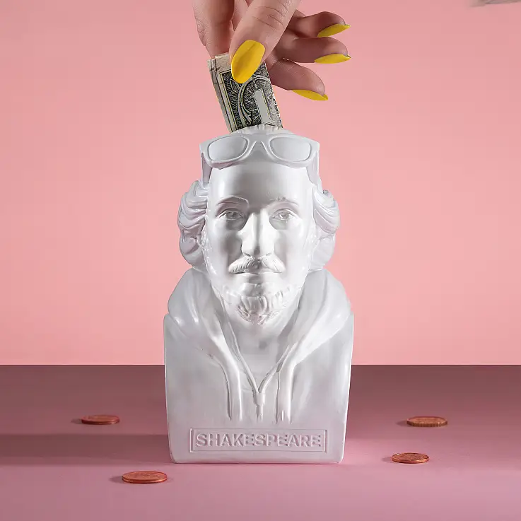 Shakespeare Hipster Money Box