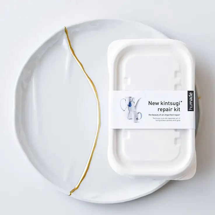 Kit Kintsugi pour réparer les céramiques cassées avec de l'or