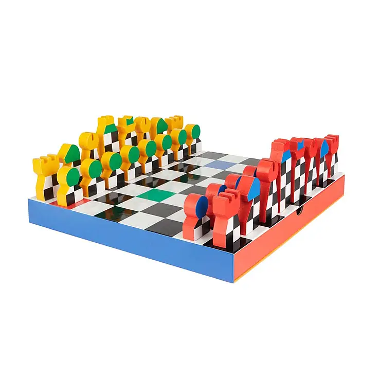 Un jeu d'échecs original et coloré