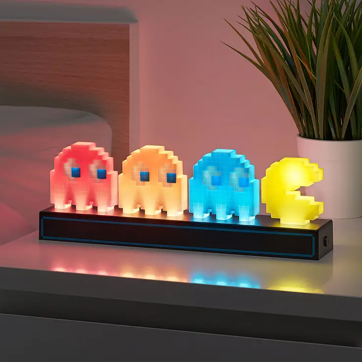 Lampe Pac-Man et petits fantômes